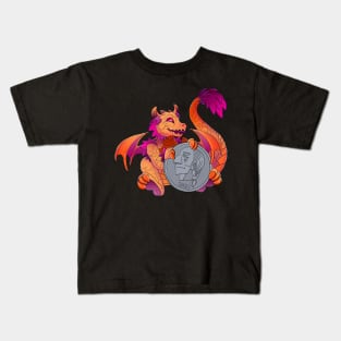 Lesbian Pride Pocket Dragon Kids T-Shirt